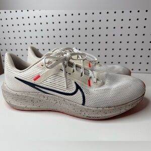 Nike Air Zoom Pegasus 40 White Obsidian Men's Size 12 Activewear Workout Running